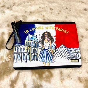 Catherine Malandrino Red, White, and Blue Clutch